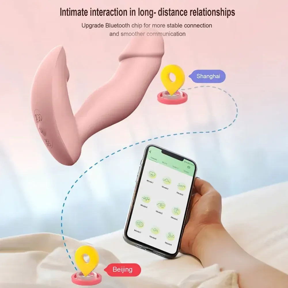 Silicone G Spot Clit Vibrator for Women App Controlled Waterproof-4