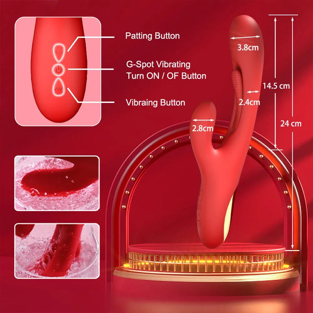Silicone G Spot Vibrator for Women - 21 Modes-4
