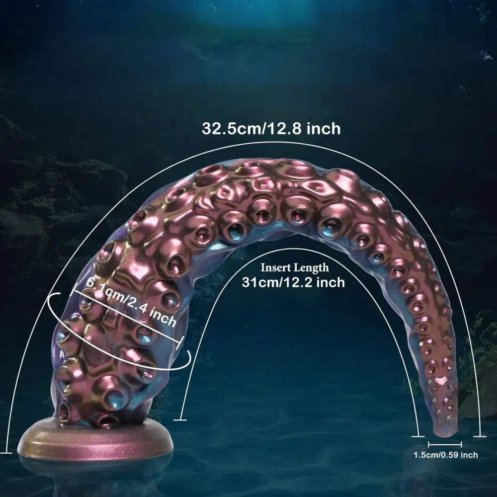 Silicone Tentacle Dildo with Suction Cup - Prostate Massager-5