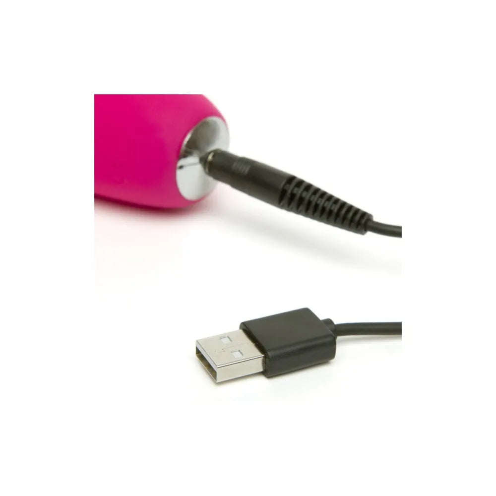 Slimline Curve Rabbit Vibrator By Happy Rabbit 05855 Pink-1