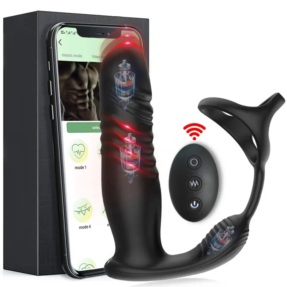 Smart Telescopic Anal Vibrator For Mens Pleasure-0