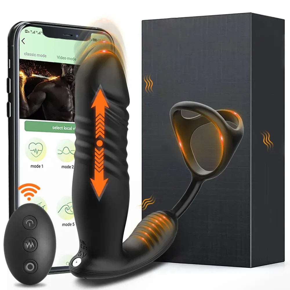Smart Telescopic Anal Vibrator For Mens Pleasure-1