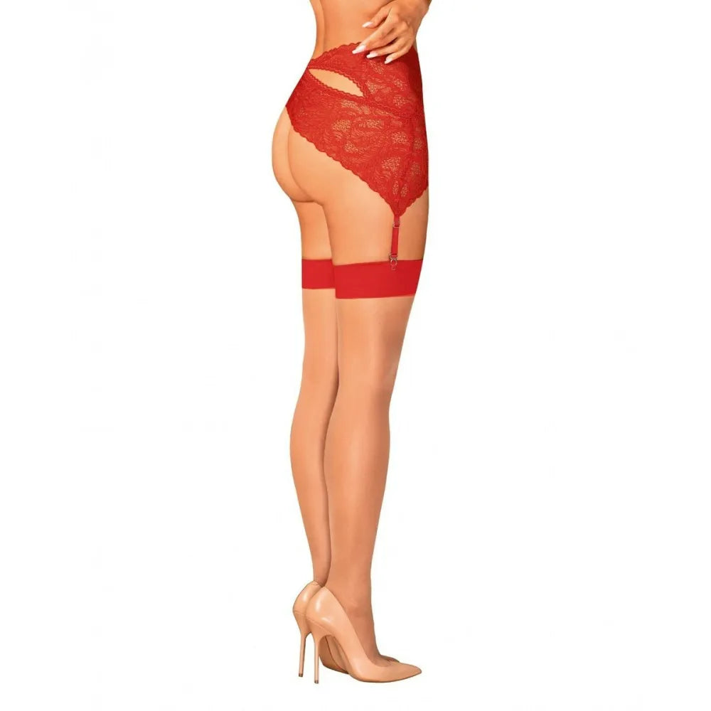 Stockings By Obsessive Red S/M-3