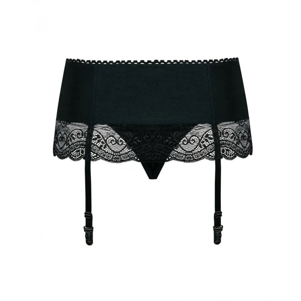 Suspender By Obsessive Miamor Garter Belt S/M Black-1