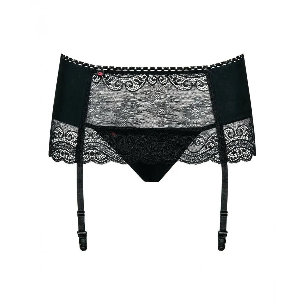 Suspender By Obsessive Miamor Garter Belt S/M Black-2