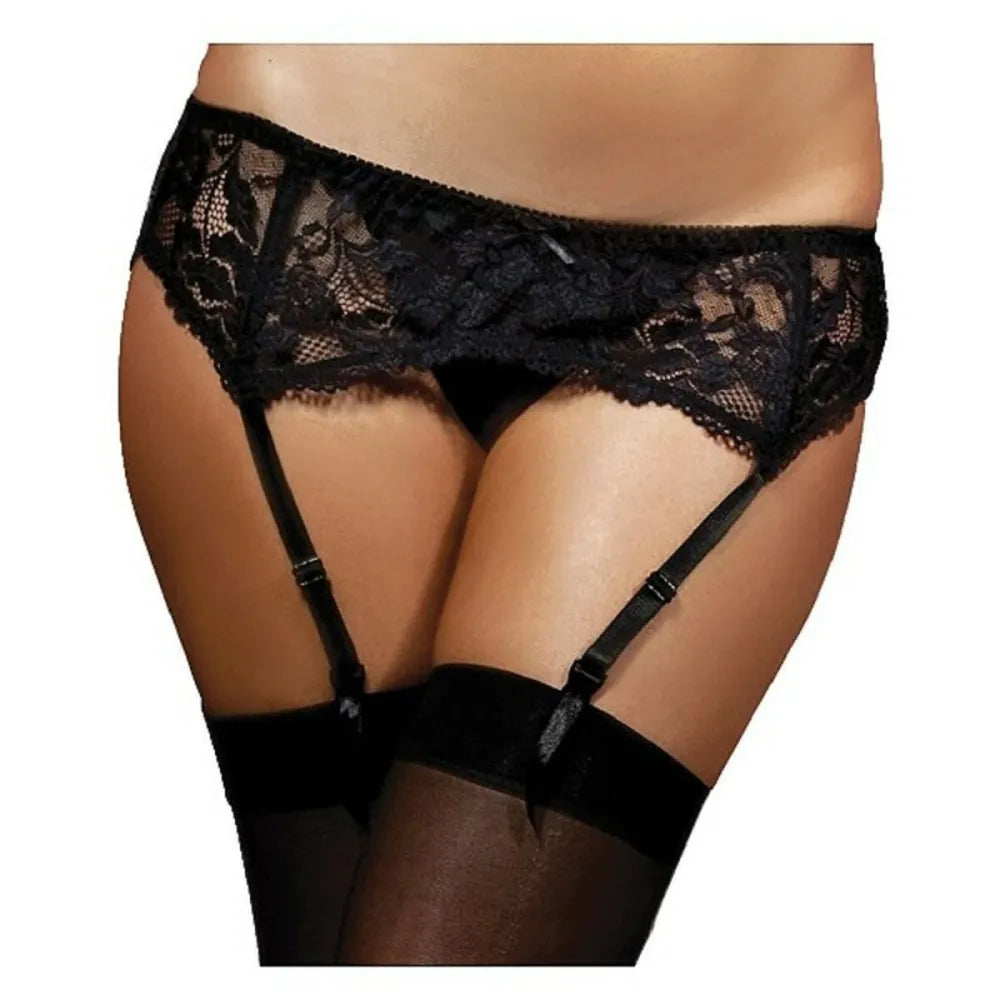 Suspender By Seven Til Midnight 9555 Black (Size S/M) (34-38)-0