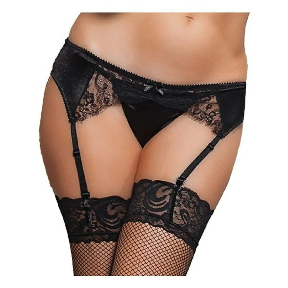 Suspender By Seven Til Midnight 9759 Black (Size M) (38-42)-0