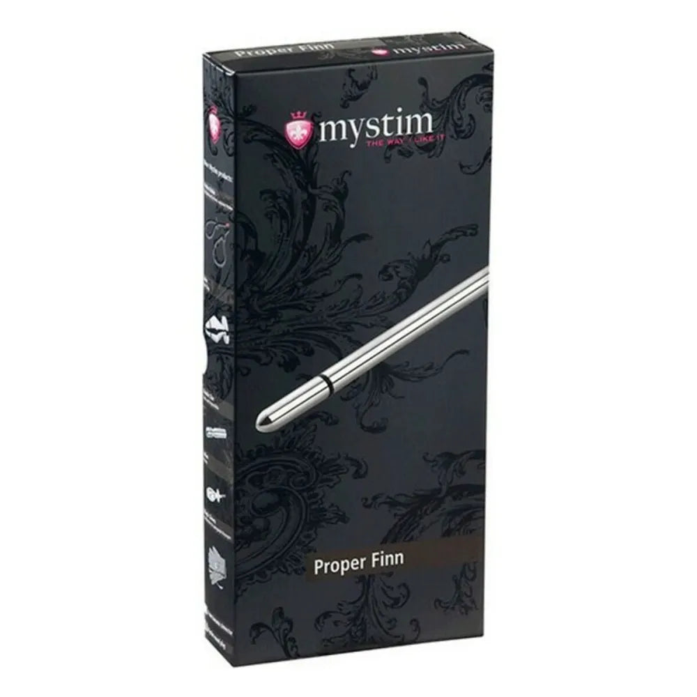 Thin Finn Urethral Sound By Mystim Silver-1