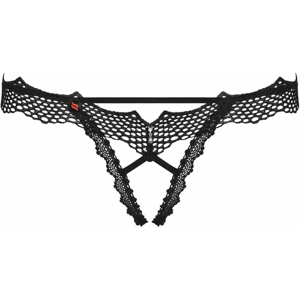 Thong By Obsessive Bravelle Black L/Xl-0