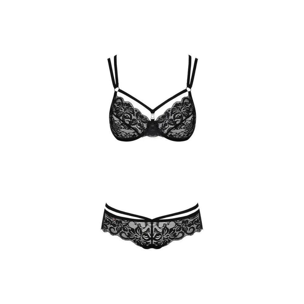 Underwear Set By Obsessive 860 Black L/Xl-3