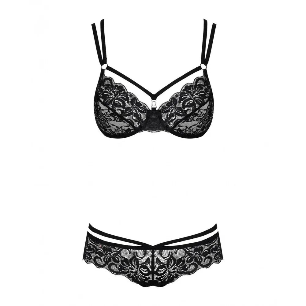 Underwear Set By Obsessive 860 Black L/Xl-2