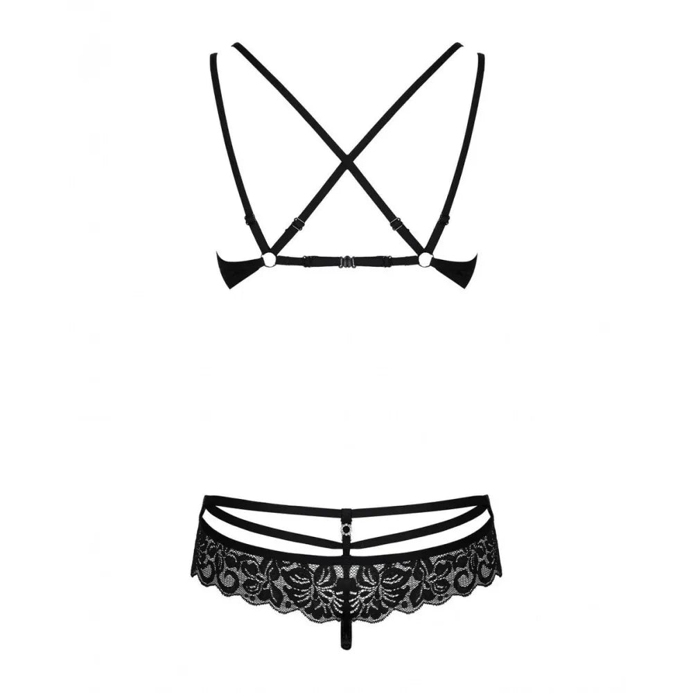 Underwear Set By Obsessive 860 Black L/Xl-1