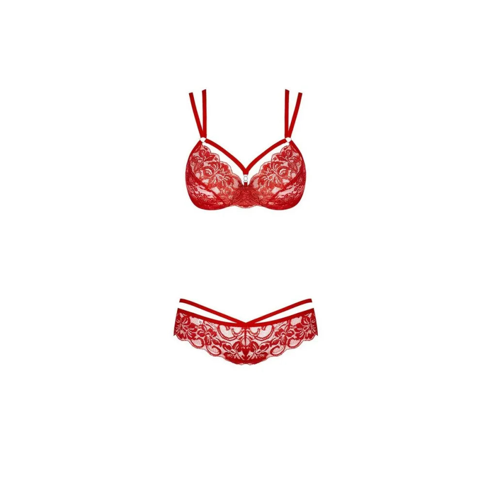 Underwear Set By Obsessive 860 Red S/M-4