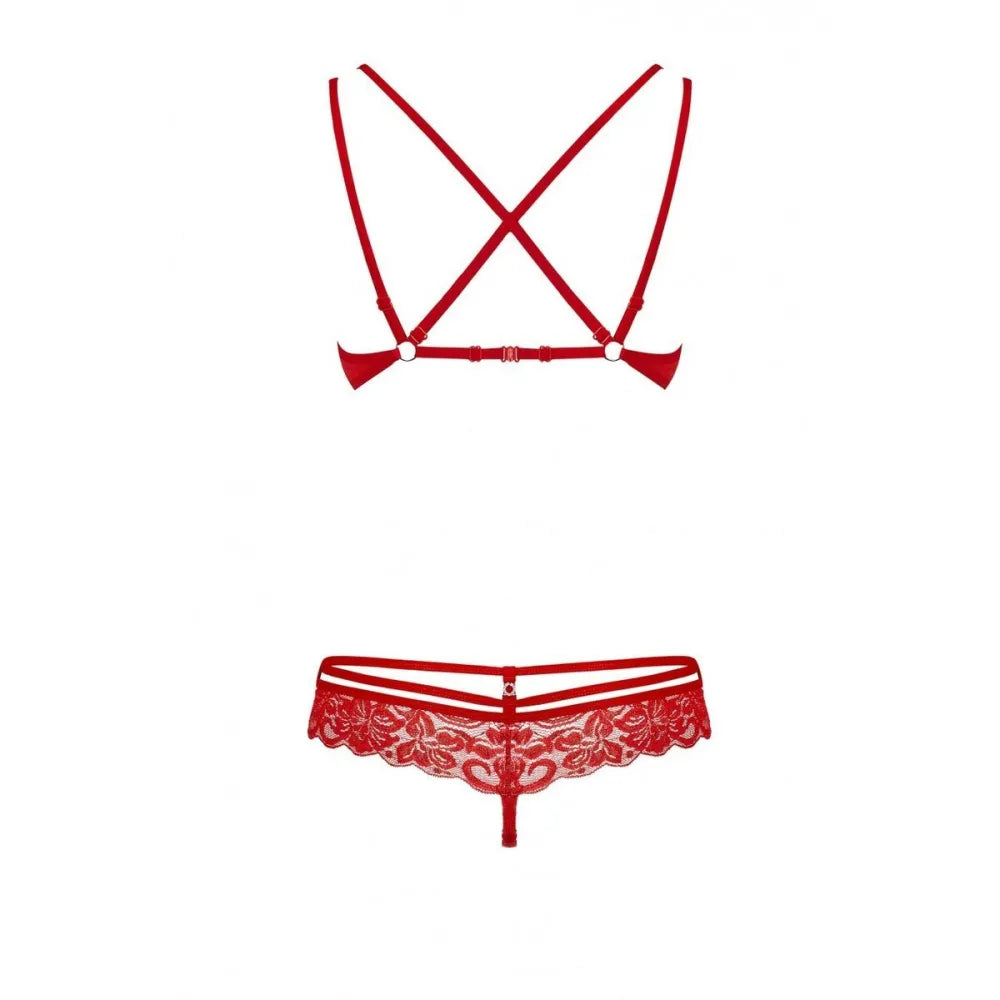 Underwear Set By Obsessive 860 Red S/M-2