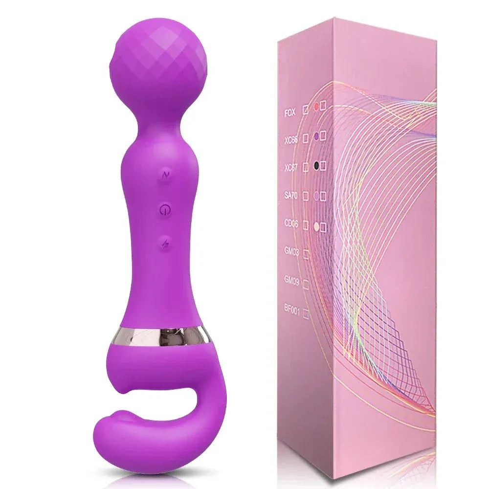 USB Recharge Av Vibrator 20 Modes for Female Pleasure-0