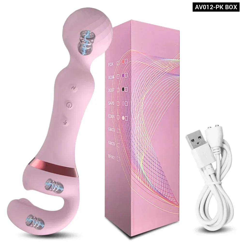 USB Recharge Av Vibrator 20 Modes for Female Pleasure-10