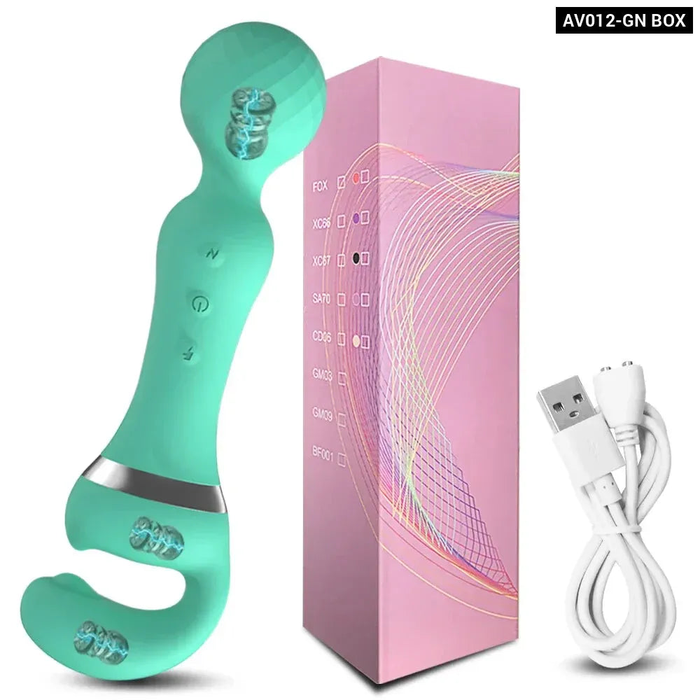 USB Recharge Av Vibrator 20 Modes for Female Pleasure-5