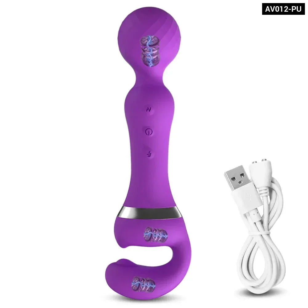 USB Recharge Av Vibrator 20 Modes for Female Pleasure-8