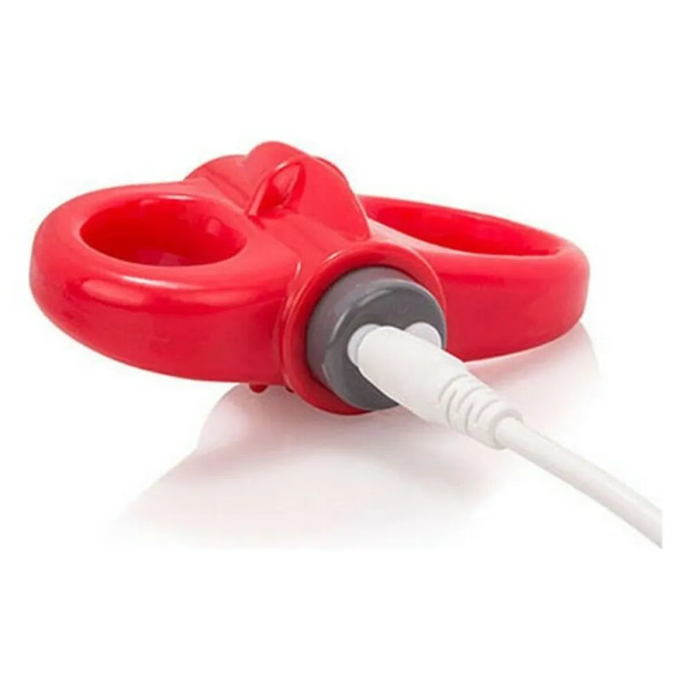 Vibraring Cockring By The Screaming O Charged Yoga Red-2