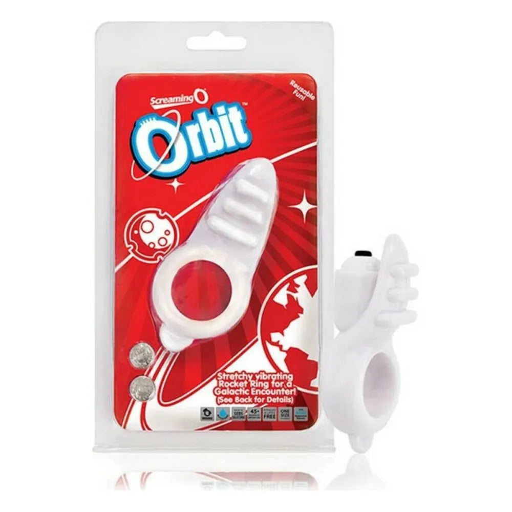 Vibraring Cockring By The Screaming O Orbit White-1