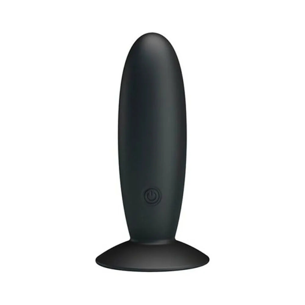 Vibrating Butt Plug By Pretty Love Silicone Suction Cup Black-0