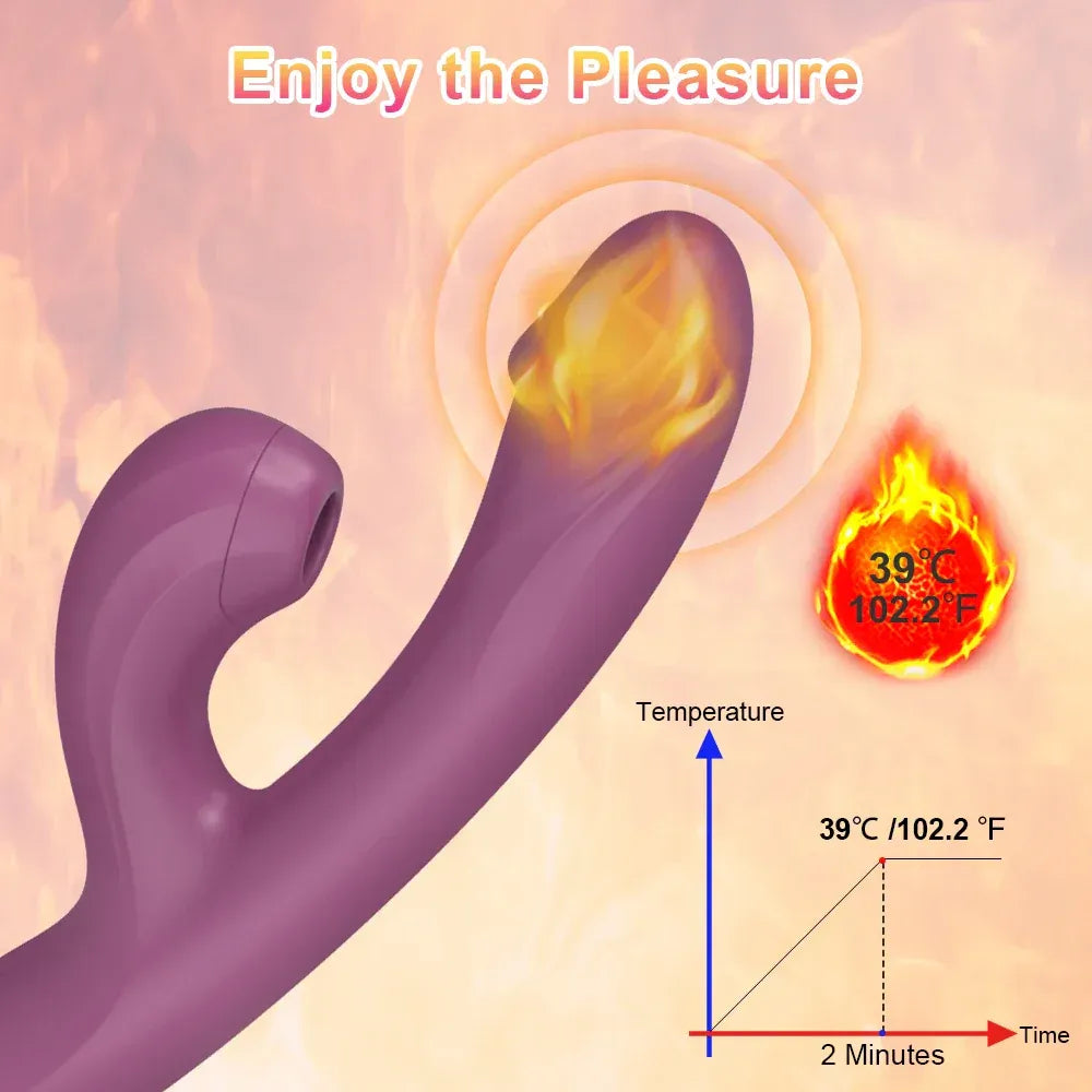 Vibrating Clit Sucker for Women G Spot Stimulator Heat-3