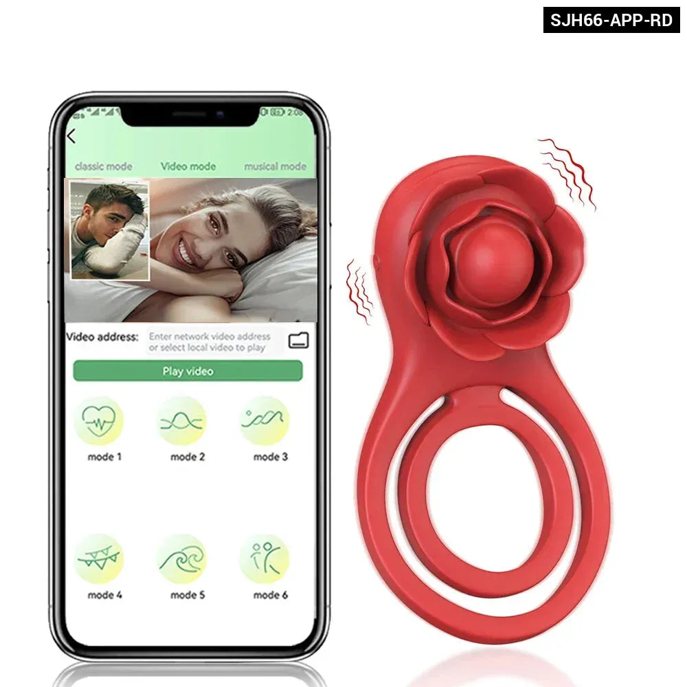 Vibrating Cock Ring for Men Delay Ejaculation Stimulate for Couples-6