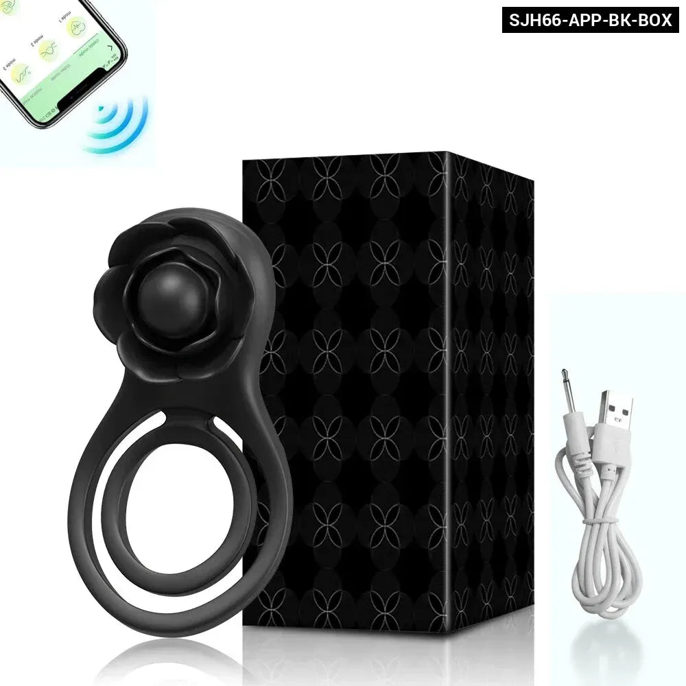 Vibrating Cock Ring for Men Delay Ejaculation Stimulate for Couples-5