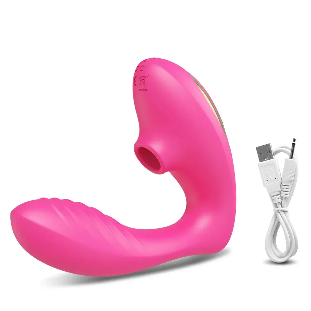 Vibrating Suction Dildo for Women - Clitoris Stimulator-10