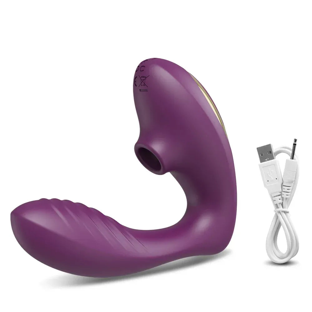 Vibrating Suction Dildo for Women - Clitoris Stimulator-9