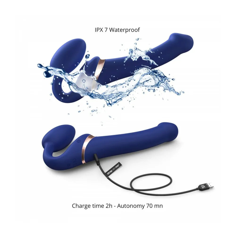 Vibrator By StrapOnMe 6017401 Blue L-2
