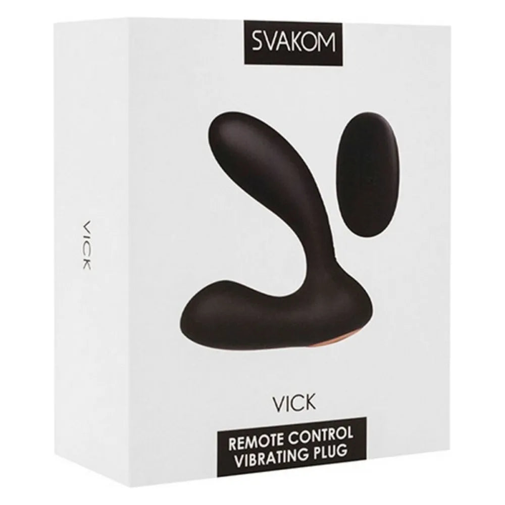Vick Powerful Plug Silicone Noir Prostate Massag By Svakom-1
