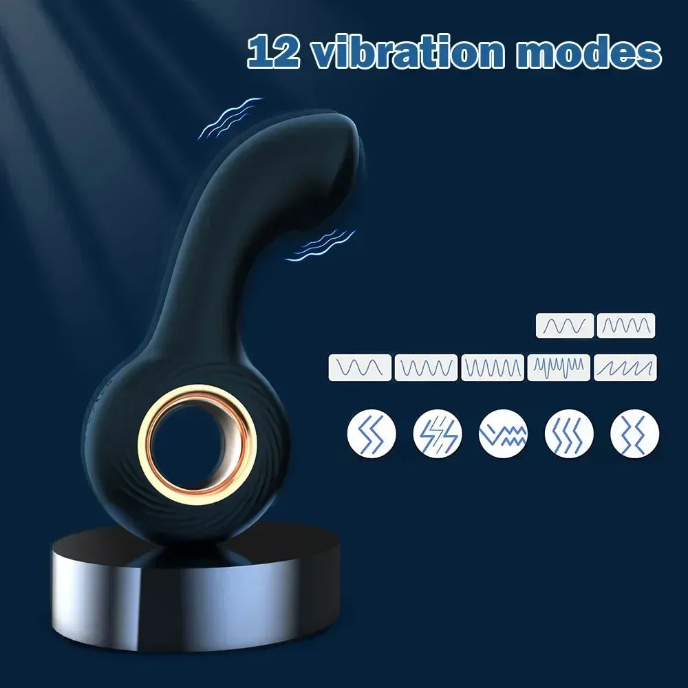 Waterproof Male Prostate Massager Vibrating Anal Plug for Men-2