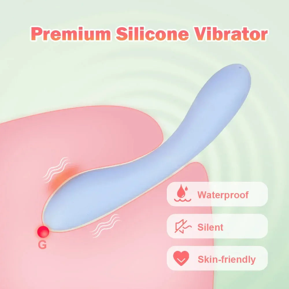Waterproof Silicone G Spot Vibrator for Women Nipple Stimulator-1