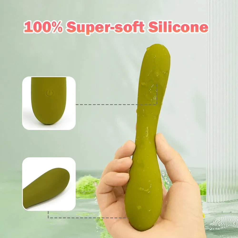 Waterproof Silicone G Spot Vibrator for Women Nipple Stimulator-2
