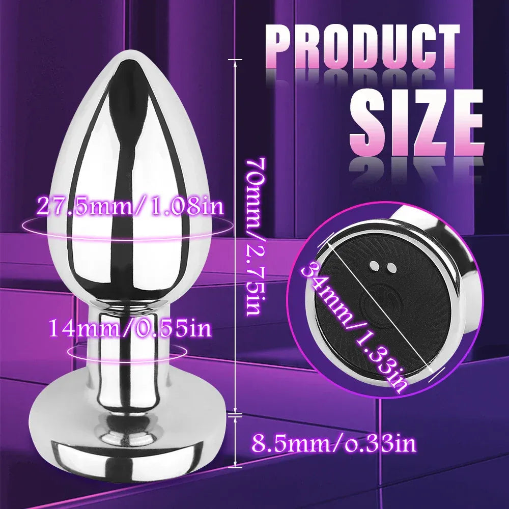 Waterproof Vibrating Anal Plug-4