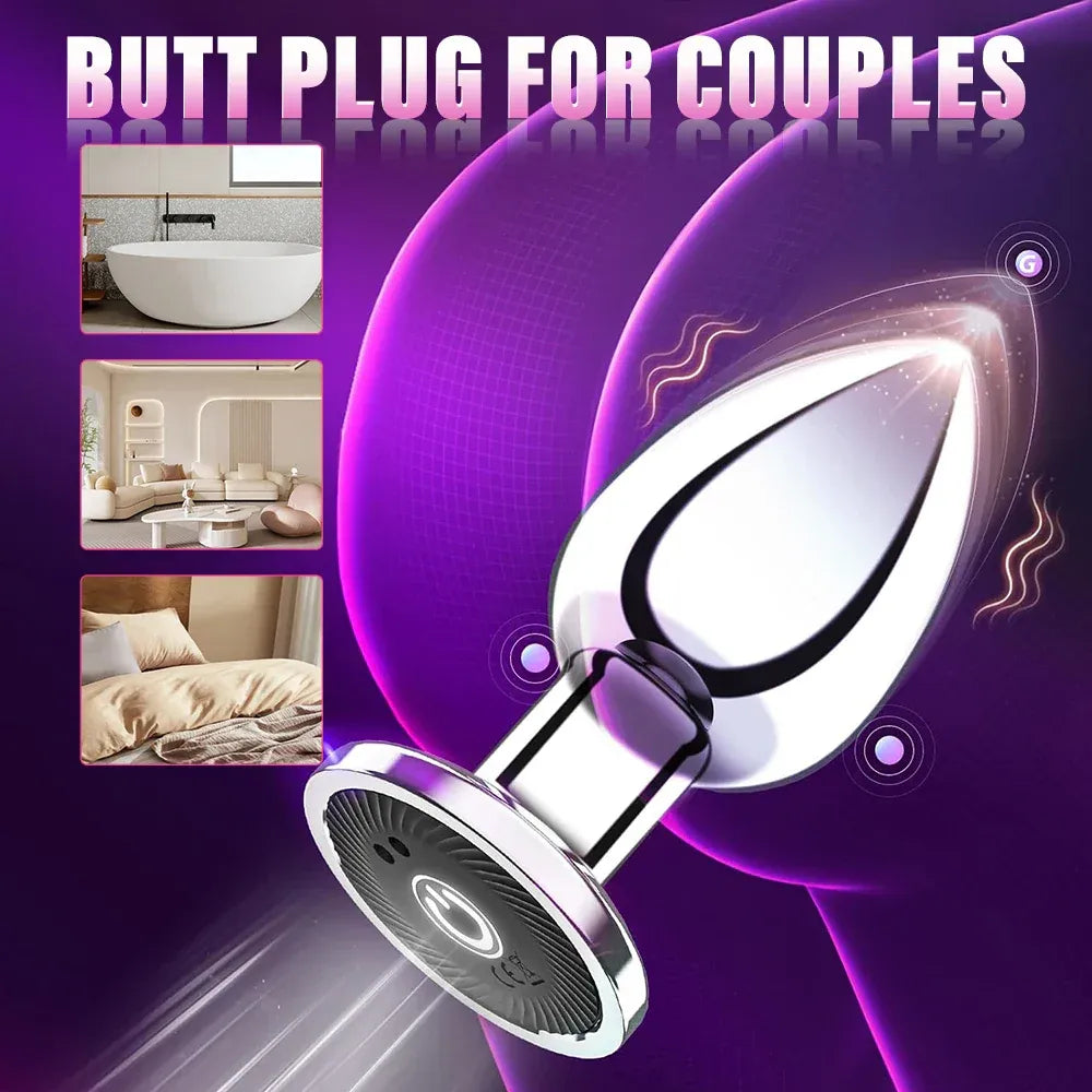 Waterproof Vibrating Anal Plug-2