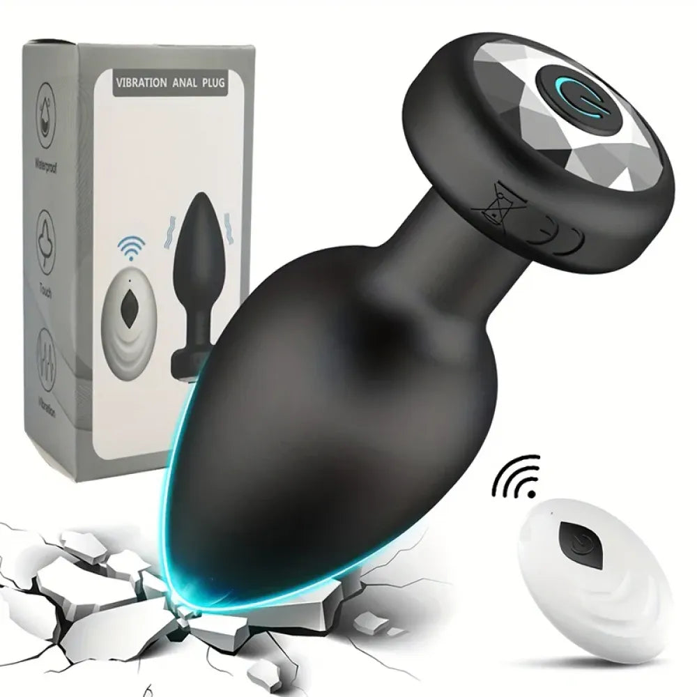Wireless Anal Plug Vibrator For Men Remote Control Massager-7