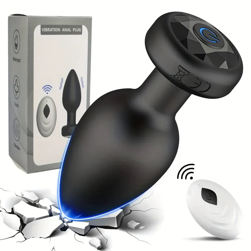 Wireless Anal Plug Vibrator For Men Remote Control Massager-6