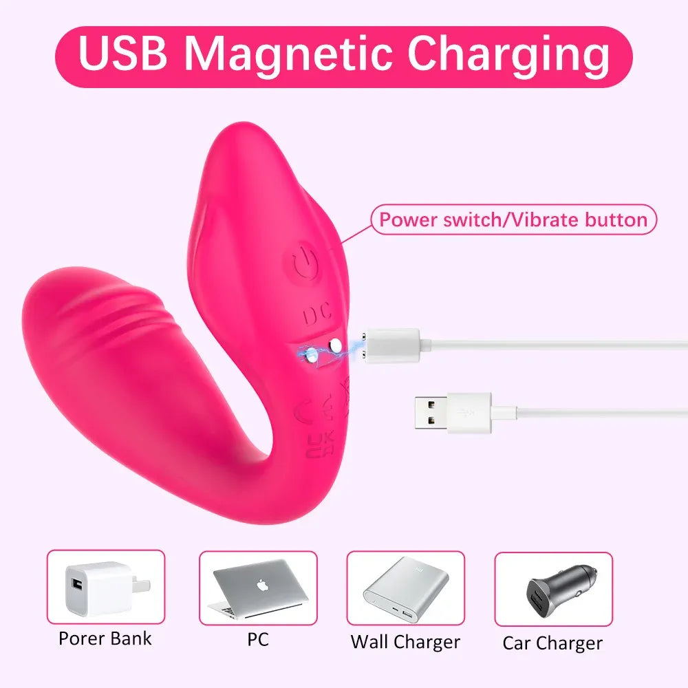 Wireless Dual Motor Vibrating Underwear for Women-4