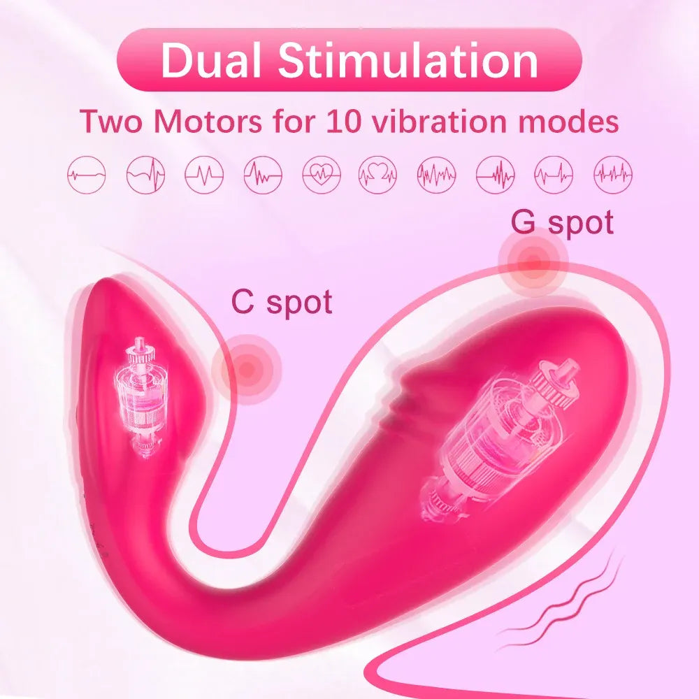 Wireless Dual Motor Vibrating Underwear for Women-1