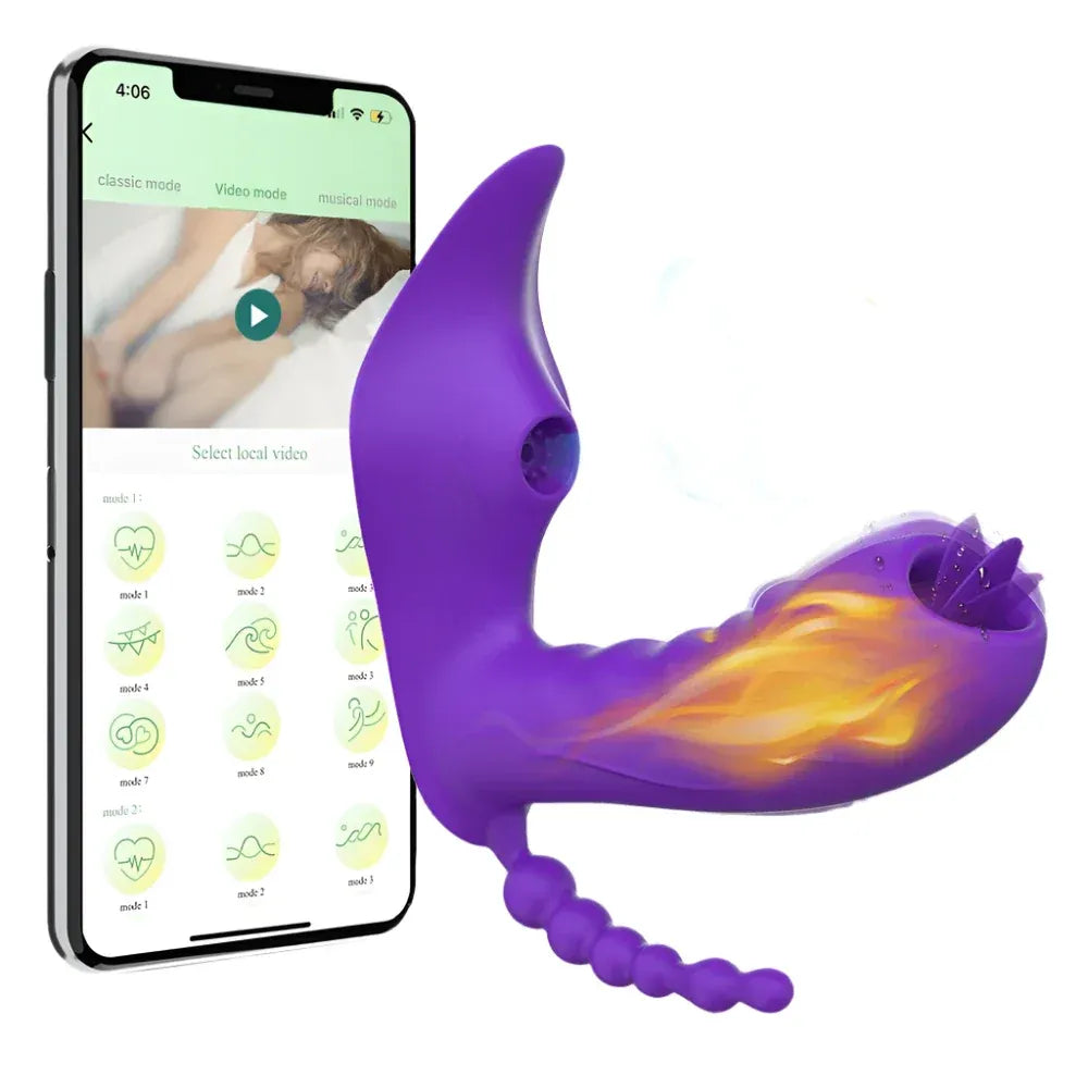 Wireless Heating Dildo Vibrator for Couples-0