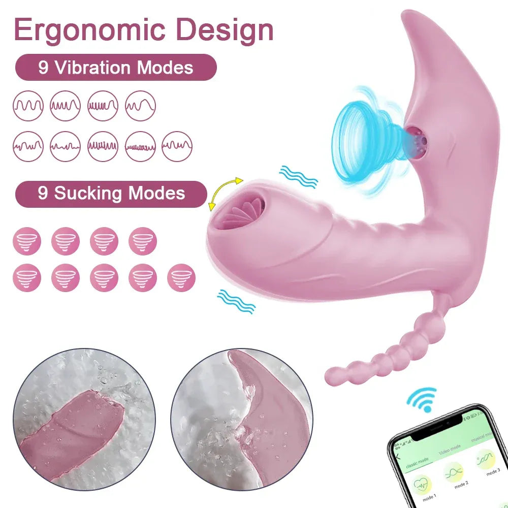 Wireless Remote Control Dildo Vibrator 3 In 1 Stimulator for Women-2