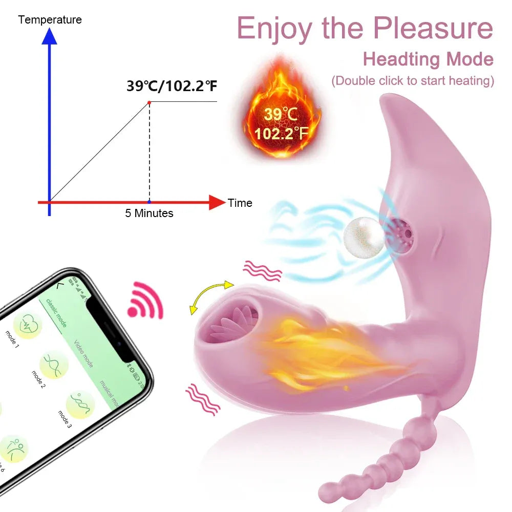 Wireless Remote Control Dildo Vibrator 3 In 1 Stimulator for Women-3