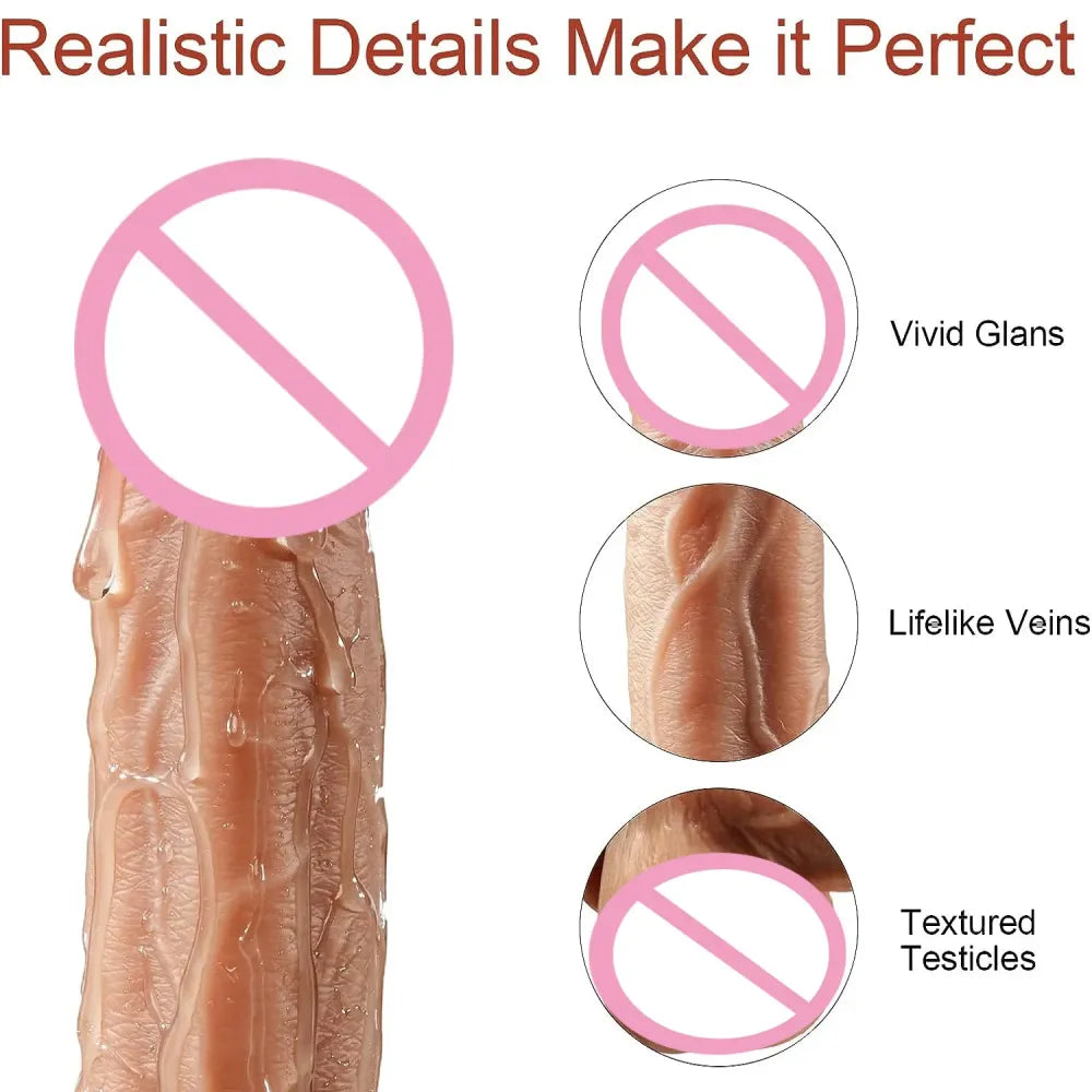 Wireless Remote Dildo - Thrusting & Vibrating-2