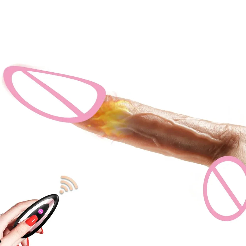 Wireless Remote Dildo - Thrusting & Vibrating-0