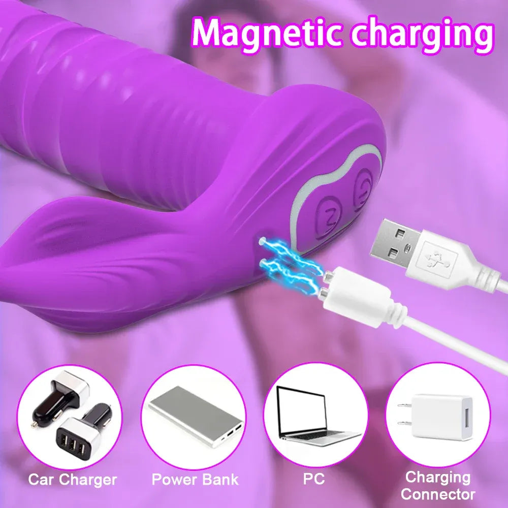 Wireless Thrusting Anal Vibrator for Women-4