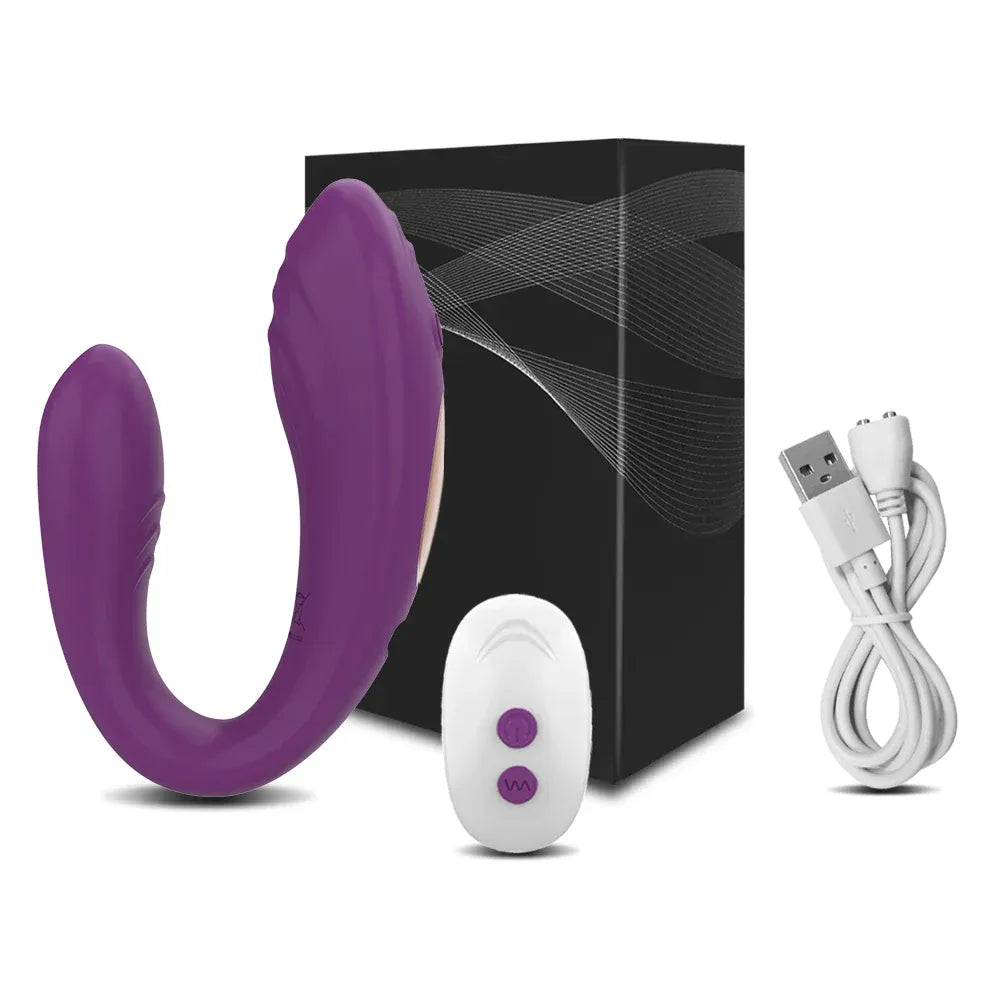 Wireless U-Shaped Clitoris Vibrator for Couples-8