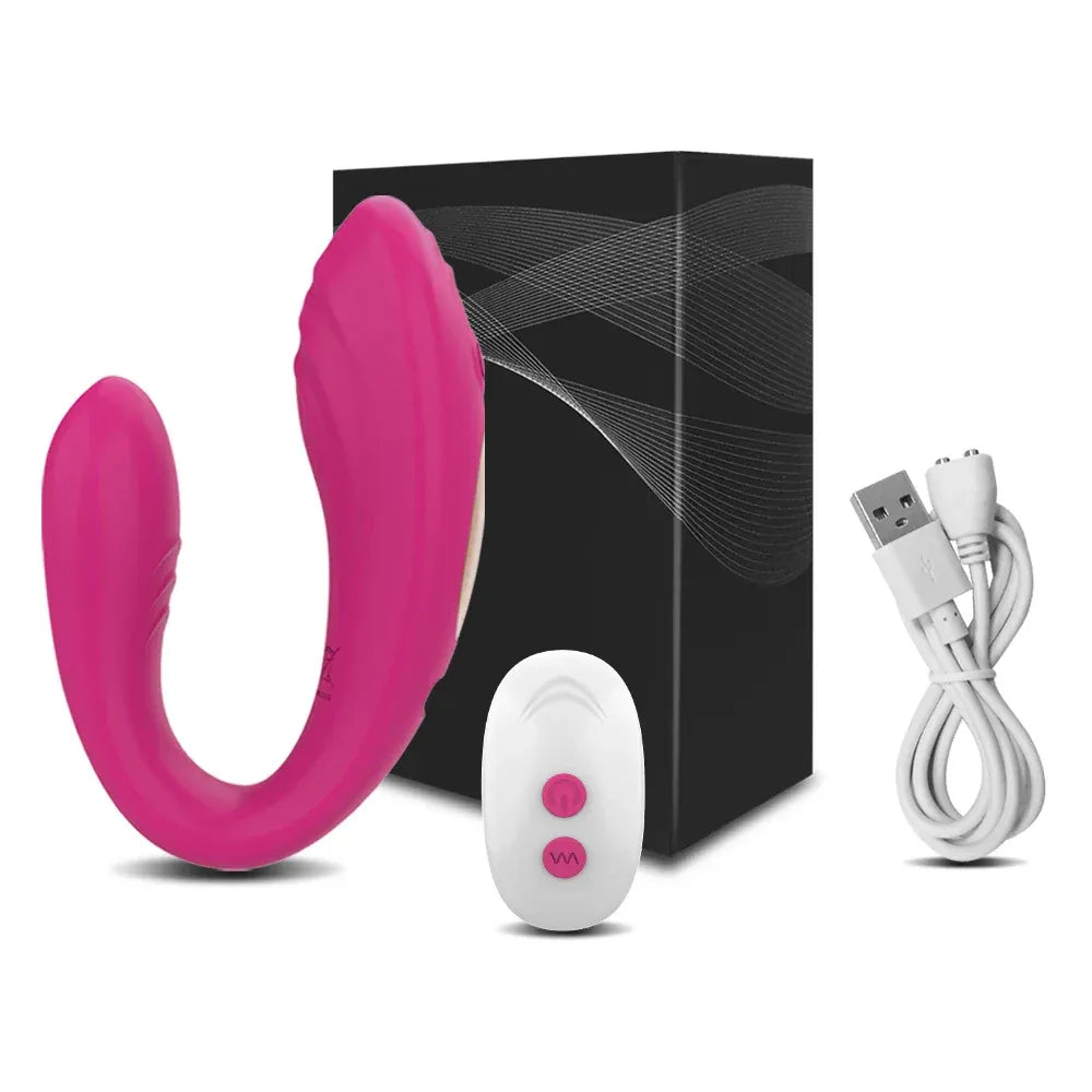 Wireless U-Shaped Clitoris Vibrator for Couples-7