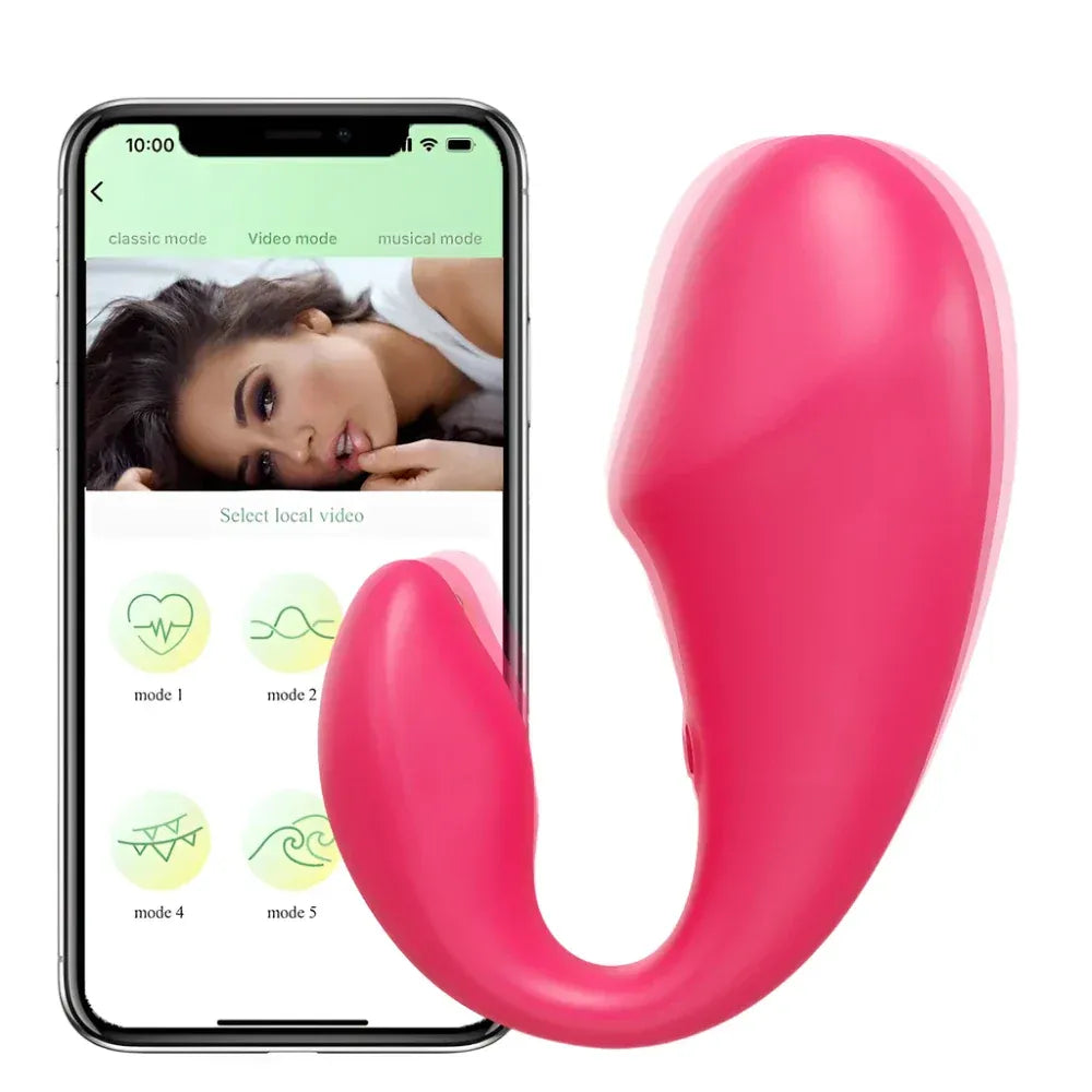 Wireless Vibrating Dildo for Couples - Bluetooth Control-0